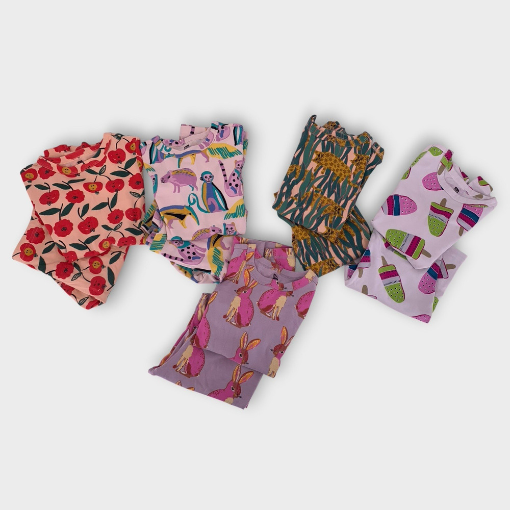 Tea Collection Lot of 5 Pajamas Size 14 Summer PJs